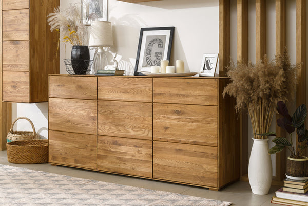 NordicStory Sideboard Dresser Cassettiera in rovere massiccio