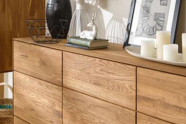 NordicStory Sideboard Dresser Cassettiera in rovere massiccio