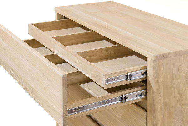 NordicStory Sideboard Dresser Cassettiera in rovere massiccio