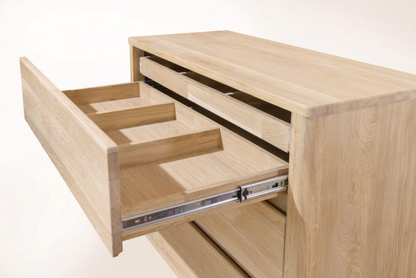 NordicStory Elsa Elsa Sideboard Cassettiera in legno massiccio di rovere scandinavo