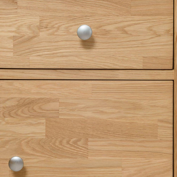 NordicStory Tavolino in legno massiccio di rovere Comodino in rovere naturale 