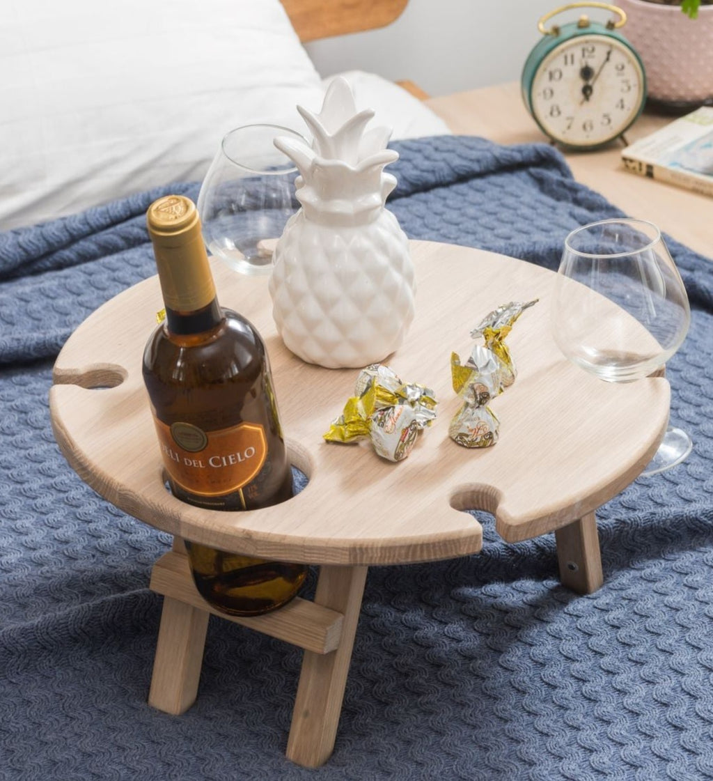 Tavolo da picnic portatile per vino NordicStory, vassoio pieghevole