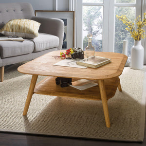 NordicStory Escandi Tavolino 4 in legno massiccio di quercia naturale Soggiorno scandinavo