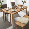 NordicStory Tavolo da pranzo rettangolare in legno massiccio di quercia
