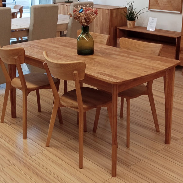 NordicStory Tavolo da pranzo allungabile in legno massiccio di quercia