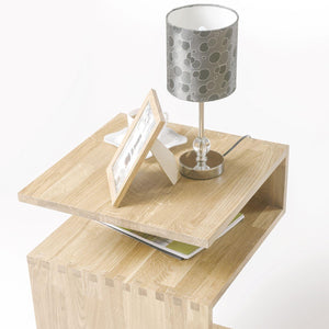 Tavolino in rovere massiccio Sofi, 44 x 44 x 62 cm | NordicStory