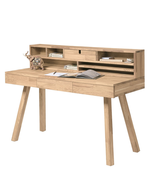 NordicStory Scrivania in rovere massiccio Einstein 2 con ripiano galleggiante
