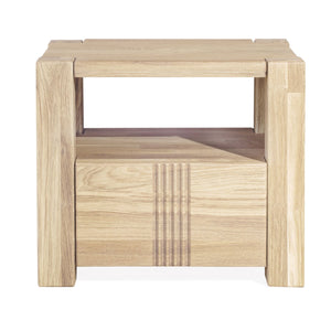 Comodino in rovere massiccio Valencia, 52,8 x 40 x 45 cm | NordicStory