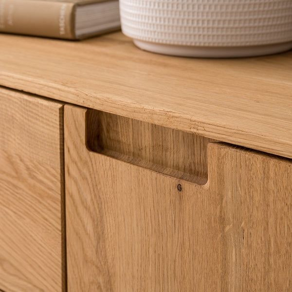 NordicStory Credenza Cassettiera in legno massiccio di quercia