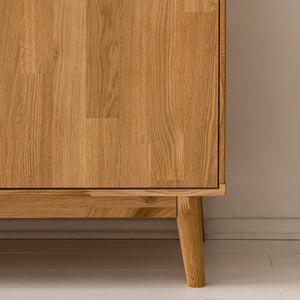 NordicStory Credenza Cassettiera in legno massiccio di quercia