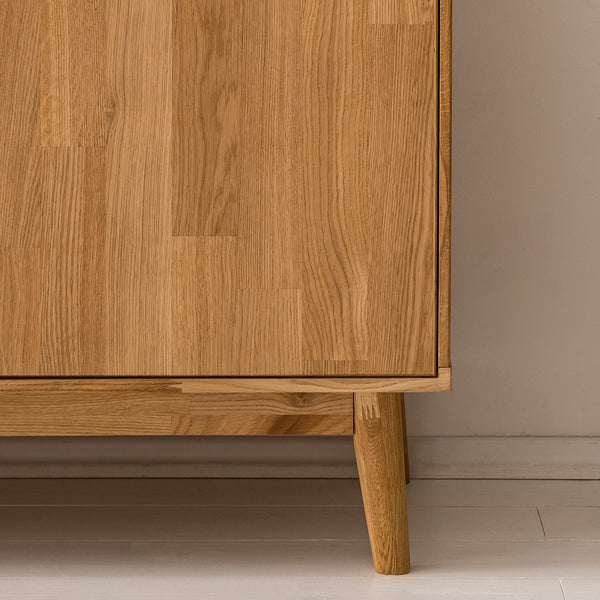 NordicStory Credenza Cassettiera in legno massiccio di quercia