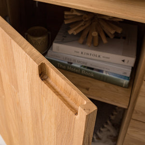 NordicStory Credenza Cassettiera in legno massiccio di quercia