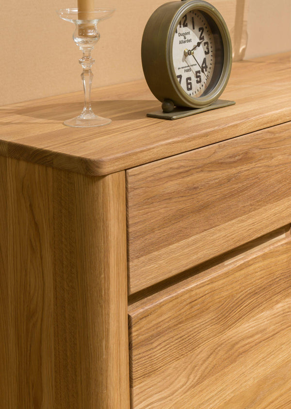 NordicStory Nordic Oak Cassettiera in legno massiccio Armadio Credenza