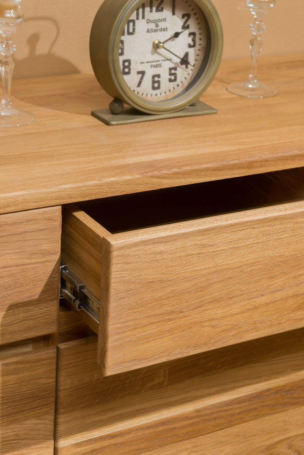 NordicStory Nordic Oak Cassettiera in legno massiccio Armadio Credenza