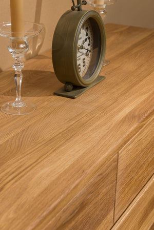 NordicStory Nordic Oak Cassettiera in legno massiccio Armadio Credenza