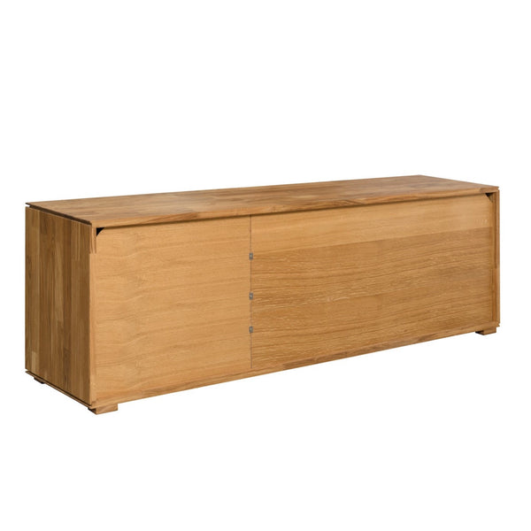 NordicStory Porta TV in rovere massiccio Credenza da soggiorno nordica