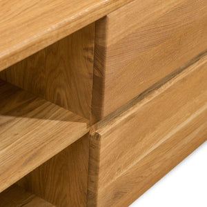 Porta TV NordicStory Elsa 160 x 44 x 47 cm. Legno massiccio di quercia