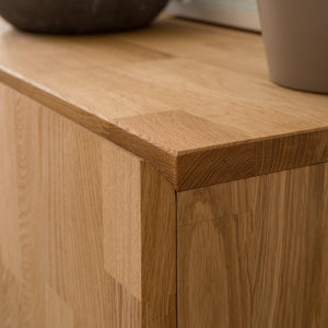 Porta TV NordicStory in legno massiccio di quercia Design industriale scandinavo 