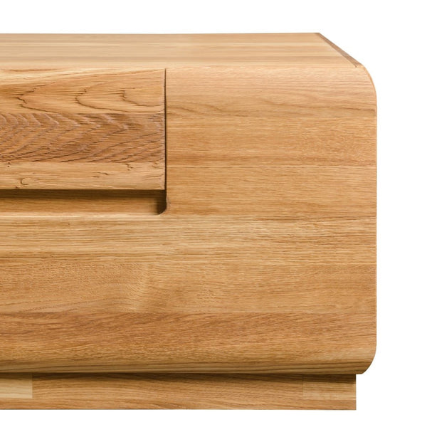Porta TV NordicStory in rovere massiccio Faina 180 x 53 x 36 cm.