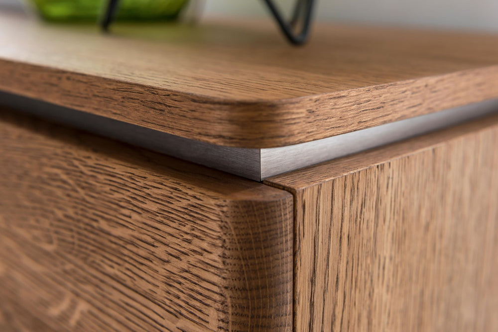 NordicStory Cassettiera o porta TV in rovere massiccio dal design rustico nordico scandinavo 