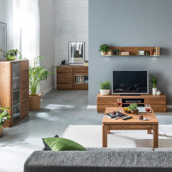 NordicStory Vetrina in rovere massiccio 