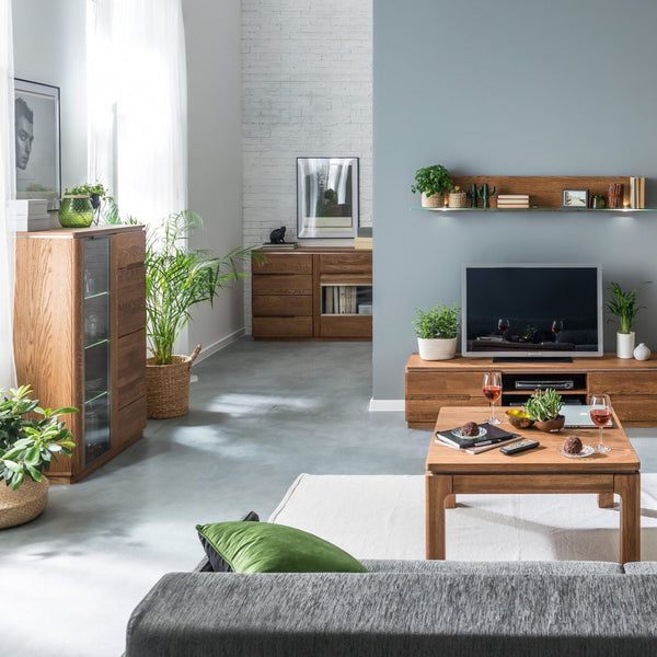 NordicStory Vetrina in rovere massiccio 