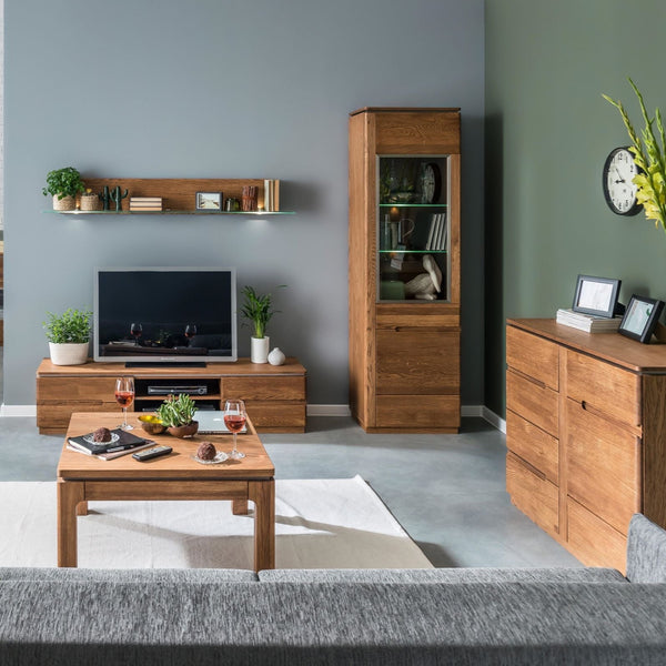 NordicStory Vetrina in rovere massiccio 