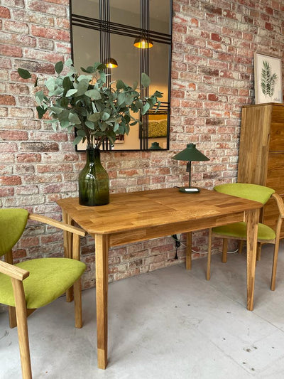 NordicStory Confezione di 2 sedie da pranzo in legno massiccio di quercia