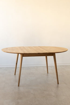 NordicStory Tavolo da pranzo allungabile in rovere massiccio Escandi 4 120-155 x 120 x 75 cm.