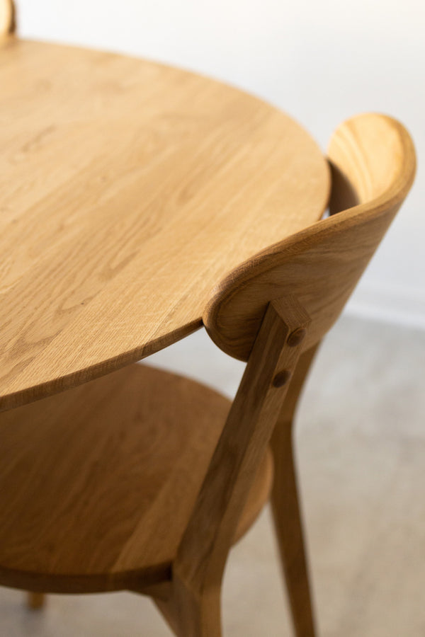 NordicStory Tavolo da pranzo allungabile in rovere massiccio Escandi 4 120-155 x 120 x 75 cm.