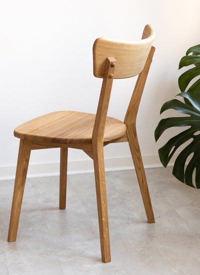 NordicStory Confezione di 4 sedie da pranzo in legno massiccio di quercia Diana