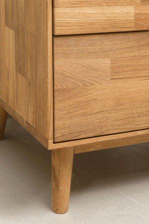 NordicStory Nordic Oak Vetrinetta in legno massiccio Nordic Retro 