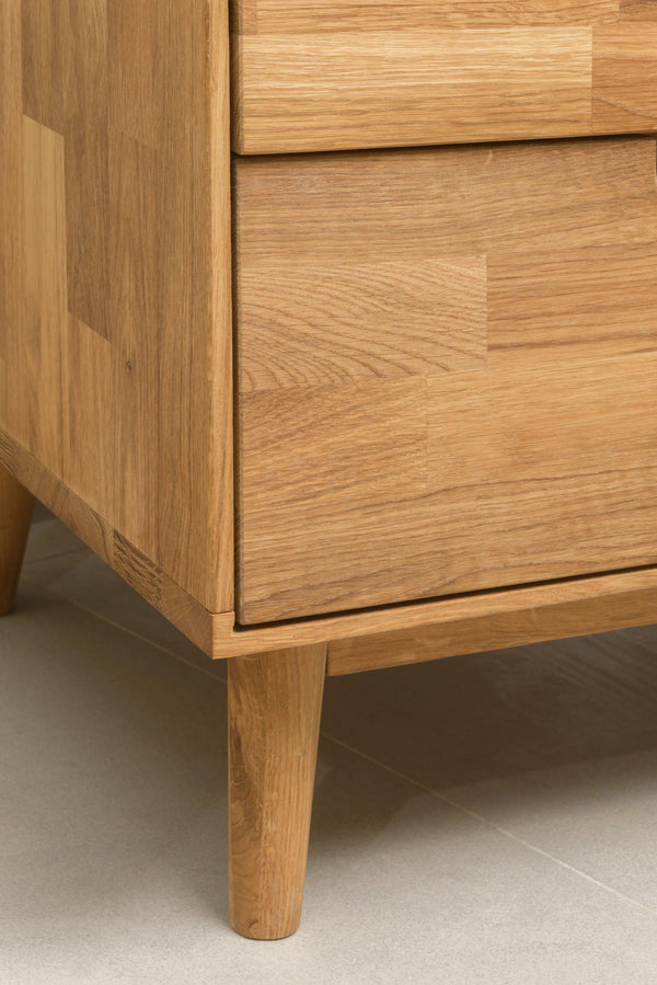 NordicStory Nordic Oak Vetrinetta in legno massiccio Nordic Retro 