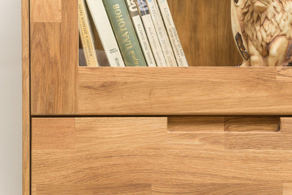 NordicStory Nordic Oak Vetrinetta in legno massiccio Nordic Retro 