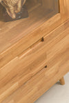 NordicStory Nordic Oak Vetrinetta in legno massiccio Nordic Retro 