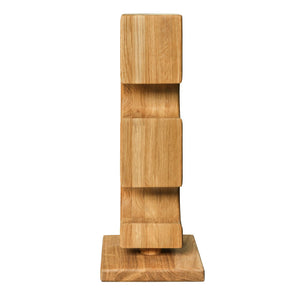 Portabottiglie in rovere NordicStory Alma, supporto per 4 bottiglie