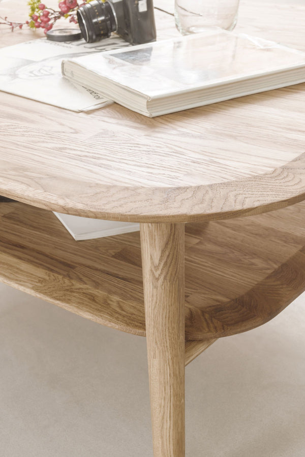 Tavolino NordicStory in legno massiccio di quercia nordico scandinavo retrò 