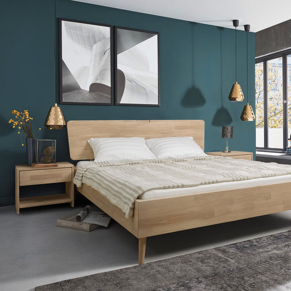 Comodino NordicStory in rovere massiccio