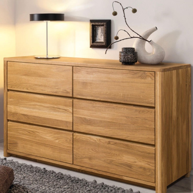 NordicStory Sideboard Dresser Cassettiera in rovere massiccio