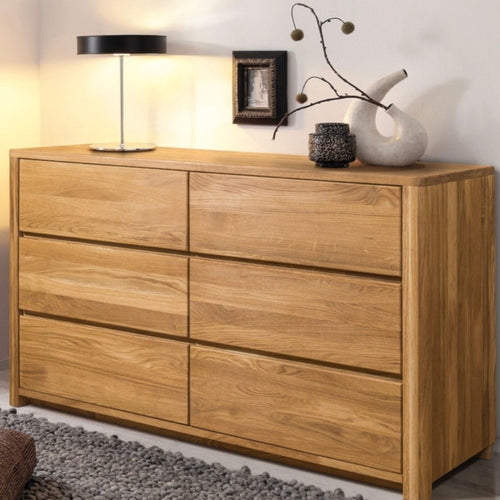 NordicStory Sideboard Dresser Cassettiera in rovere massiccio