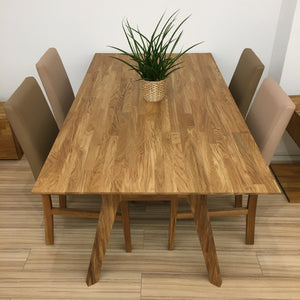 Tavolo da pranzo in rovere massiccio Harold, 170 x 90 x 75 cm | NordicStory