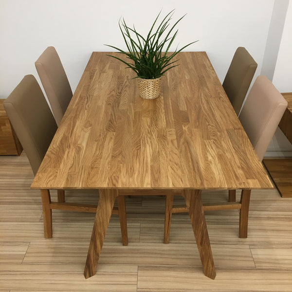 Tavolo da pranzo in rovere massiccio Harold, 170 x 90 x 75 cm | NordicStory