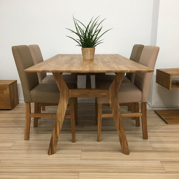 Tavolo da pranzo in rovere massiccio Harold, 170 x 90 x 75 cm | NordicStory
