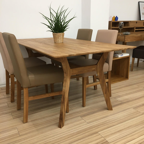 Tavolo da pranzo in rovere massiccio Harold, 170 x 90 x 75 cm | NordicStory