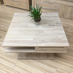 Tavolino in rovere massiccio Kvadro, 85 x 85 x 50 cm | NordicStory